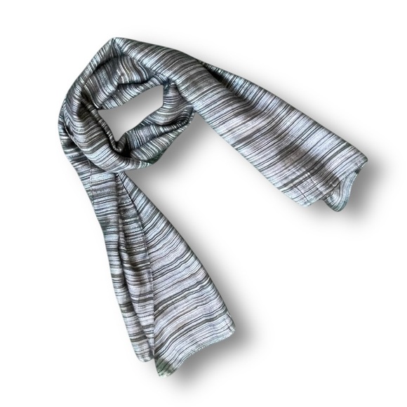Preston & York Accessories - Preston & York Gray Striped Women's Scarf